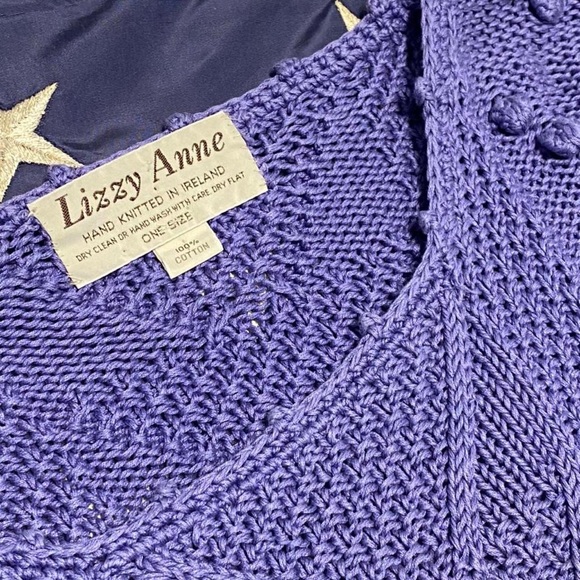 Vintage Hand Knitted in Ireland Lizzy Anne Sweater - Picture 3 of 4
